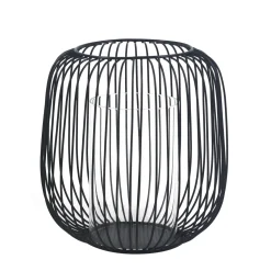 Akia sort metal lanterne 21cm
