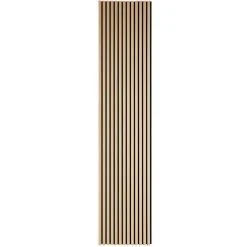 Akustikpanel i egetræsfiner 2400x520x18 mm