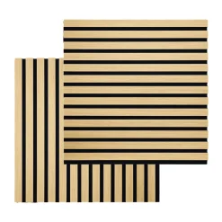Akustikpanel i egetræsfiner 520x520x18 mm