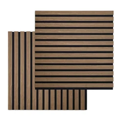 Akustikpanel i røget egetræsfiner 520x520x18 mm