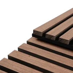Akustikpanel i røget egetræsfiner 2600x520x18 mm