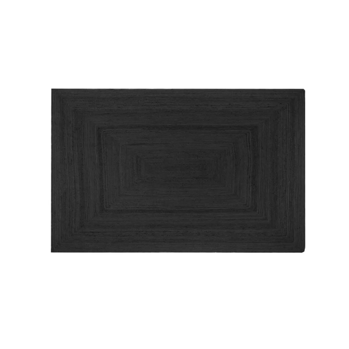 Alex tæppe - Sort jute 90x60