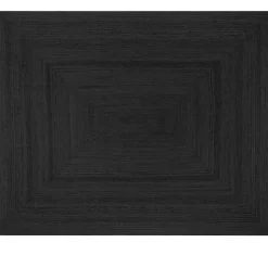 Alex tæppe - Sort jute 180x120