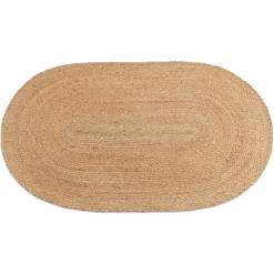 Arthur oval tæppe - Jute 70x120 cm