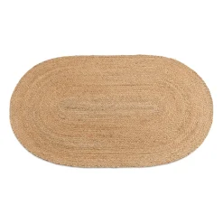 Arthur oval tæppe - Jute 60x90 cm