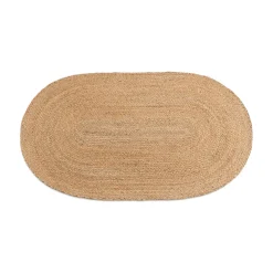 Arthur oval tæppe - Jute 50x70cm