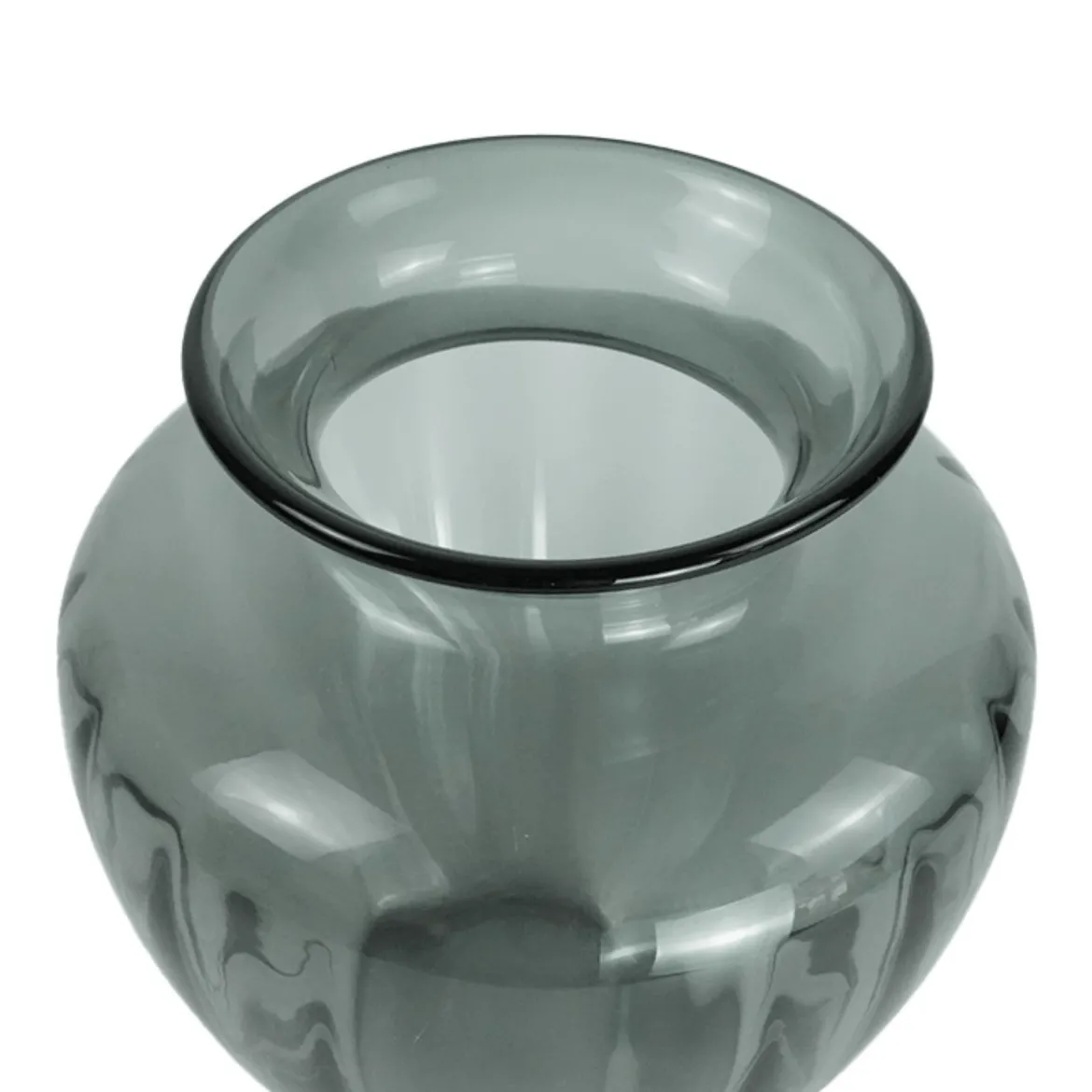 Bati glas vase i grå 27 cm