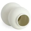 Becca bobleform keramik vase hvid 21 cm
