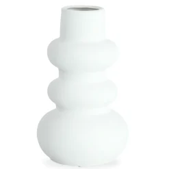 Billie keramik vase hvid 24 cm