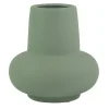 Birka keramik vase støvet grøn 15 cm