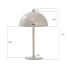 Bloom bordlampe Lyserød
