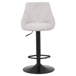 Cassie - beige justerbar barstol med drejefunktion 360 grader