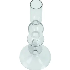Cora glas lysestage grå 20 cm