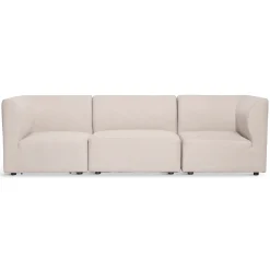 Emilia modulsofa i beige med 3 moduler L: 243 x D: 79 cm x H: 72 cm