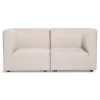 Emilia modulsofa i beige 2 moduler L: 158 X D: 79 X H: 72 cm