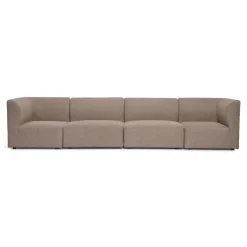 Emilia modulsofa i sand 4 moduler L: 328 X D: 79 X H: 72 cm