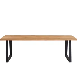 Esther plankebord - 200x95 cm - naturligt olieret eg med firkantet ben (Forberedt til tillægsplader)