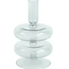 Fairy glas lysestage grå 15 cm
