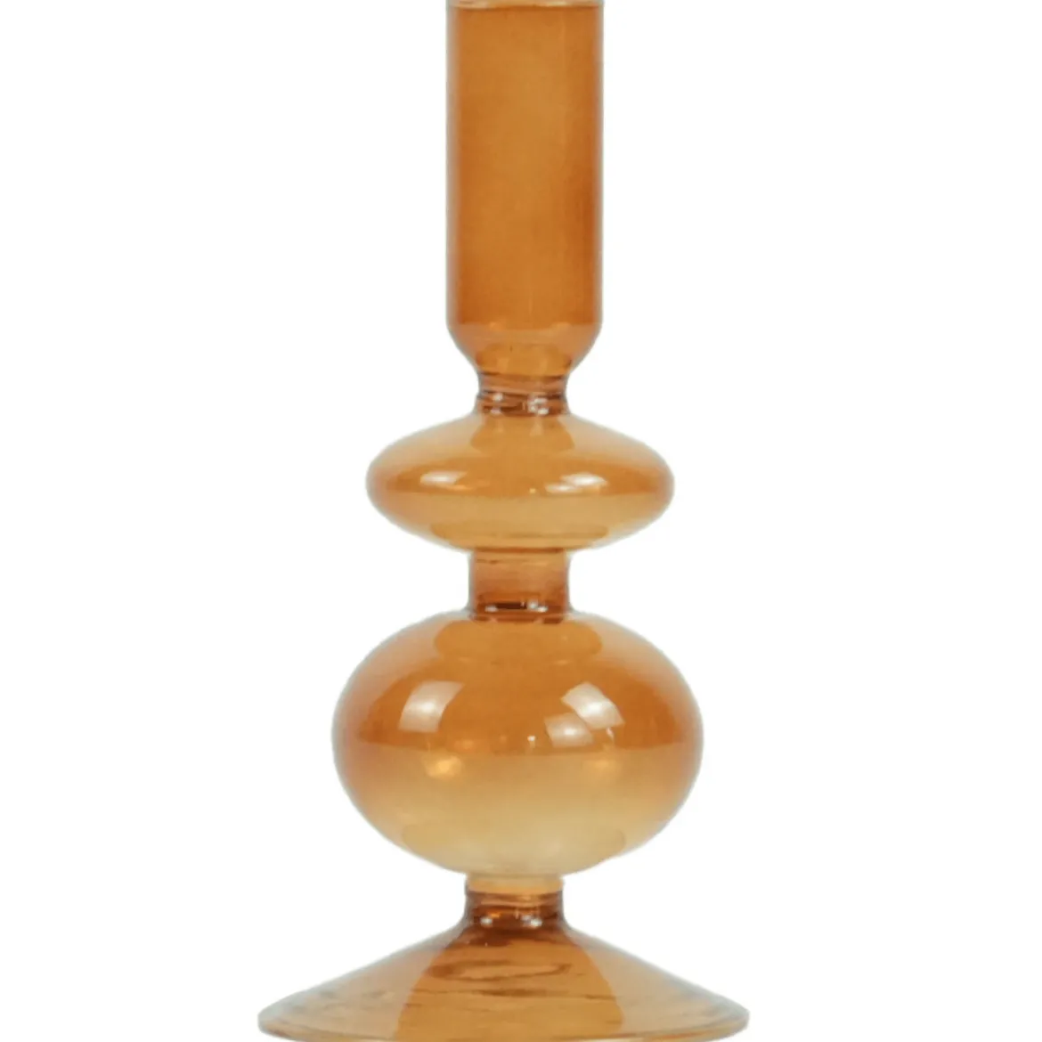 Fendi glas lysestage amber 15 cm