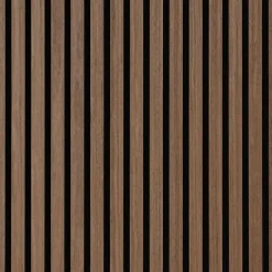 Fleksibel akustikpanel i røget egetræsfiner 1200x520x18 mm