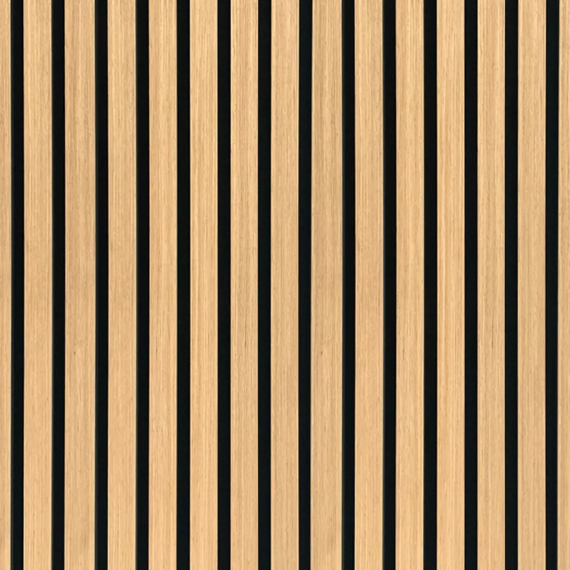 Fleksibel akustikpanel i egetræsfiner 1200x520x18 mm