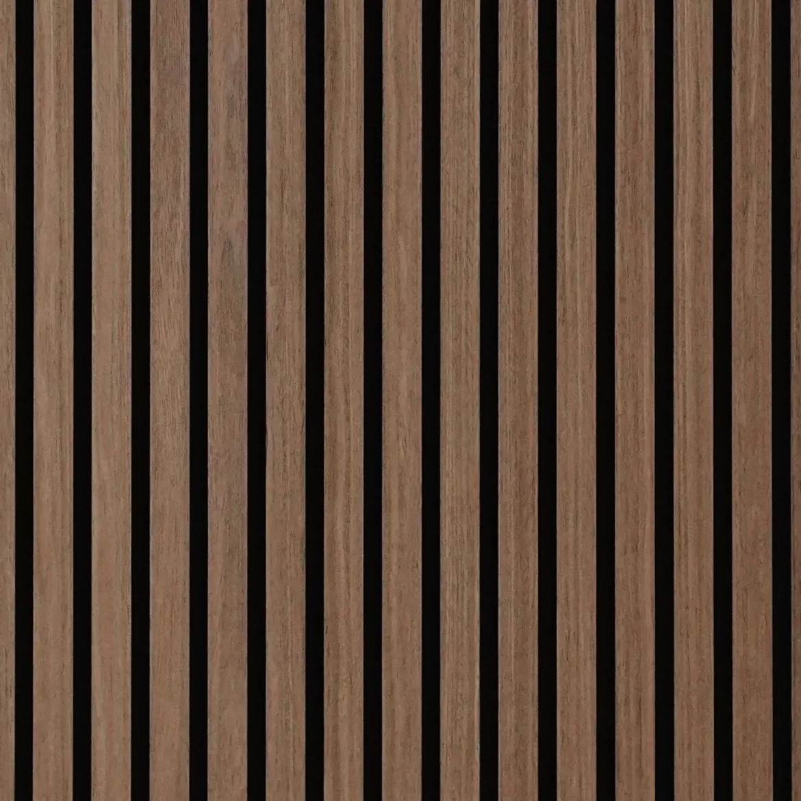 Fleksibel akustikpanel i røget egetræsfiner 2600x520x18 mm