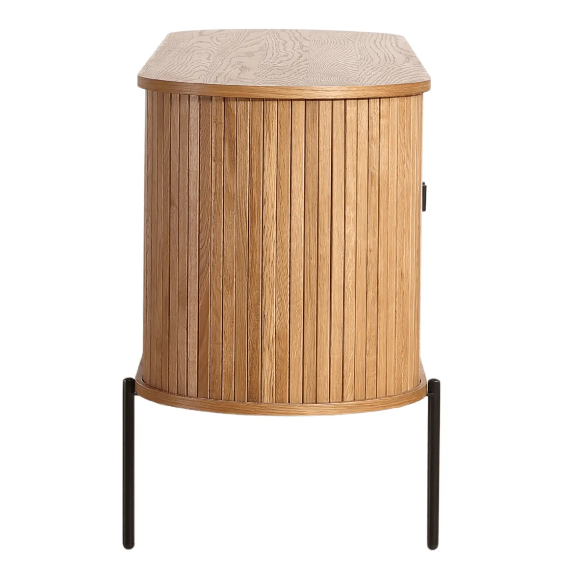 Florence jalousi skab med lameller i eg 160x45x75 cm