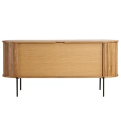 Florence jalousi skab med lameller i eg 160x45x75 cm