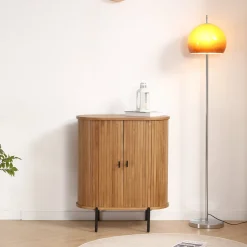 Florence jalousi skab med lameller i eg 70x40x85 cm