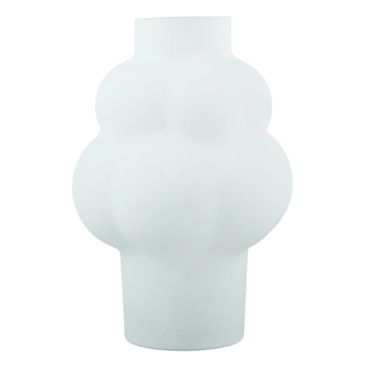 Foxy glas vase hvid 21 cm