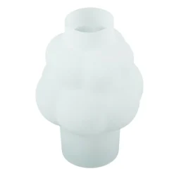 Foxy glas vase hvid 21 cm