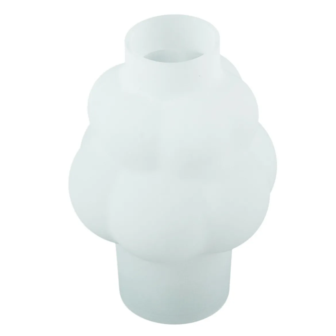 Foxy glas vase hvid 21 cm