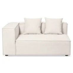 Hailey - Højrevendt chaiselong modulsofa i beige med 2 moduler L: 294 X D: 148 X H: 65 cm