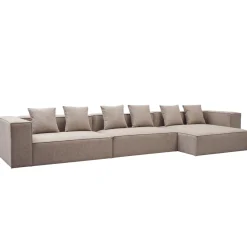 Hailey - Højrevendt chaiselong modulsofa i sand med 3 moduler L: 415 X D: 148 X H: 65 cm