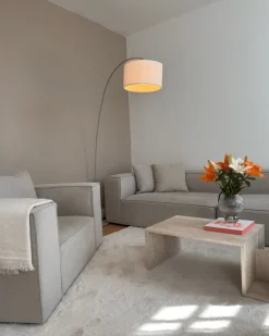 Hailey - Hjørnesofa modulsofa i beige med 4 moduler (Opstilling 2) L: 368 X D: 247 X H: 65 Cm