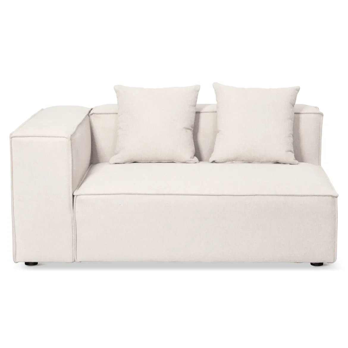 Hailey - Hjørnesofa modulsofa i beige med 4 moduler (Opstilling 1) L: 368 X D: 247 X H: 65 cm