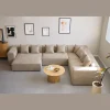 Hailey - U-sofa modulsofa i sand med 4 moduler - Højrevendt chaiselong L: 368 X D: 247 X H: 65 cm