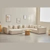 Hailey - U-sofa modulsofa i beige med 4 moduler - Højrevendt chaiselong L: 368 X D: 247 X H: 65 cm