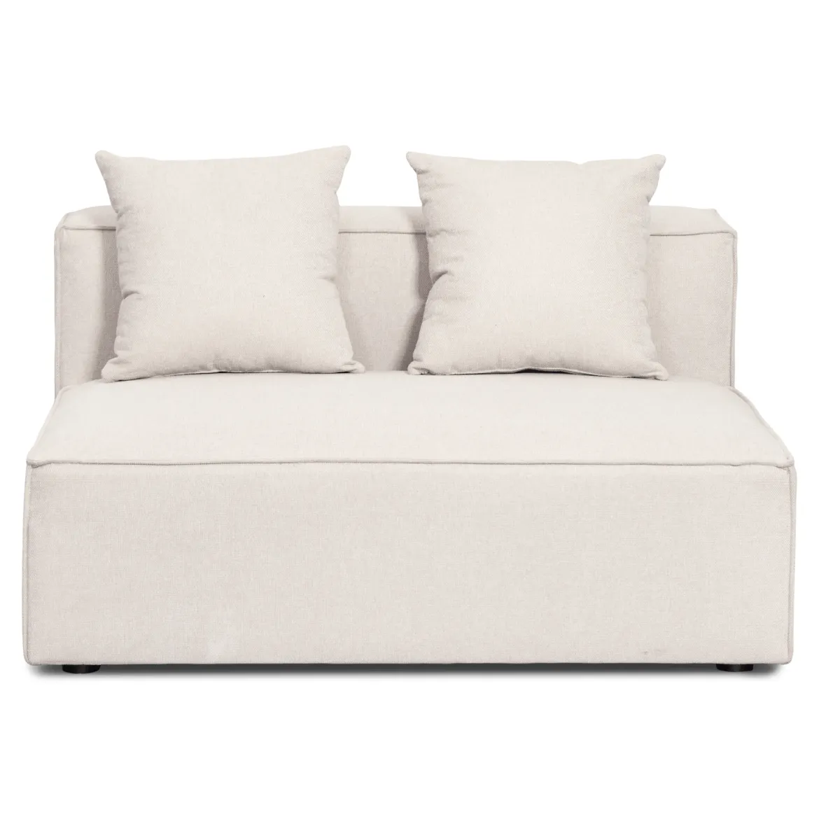 Hailey - U-sofa modulsofa i beige med 4 moduler - Venstrevendt chaiselong L: 368 X D: 247 X H: 65 cm