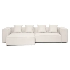 Hailey - Venstrevendt chaiselong modulsofa i beige med 2 moduler L: 294 X D: 148 X H: 65 cm