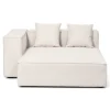 Hailey - Venstrevendt chaiselong modulsofa i beige med 3 moduler L: 415 X D: 148 X H: 65 cm