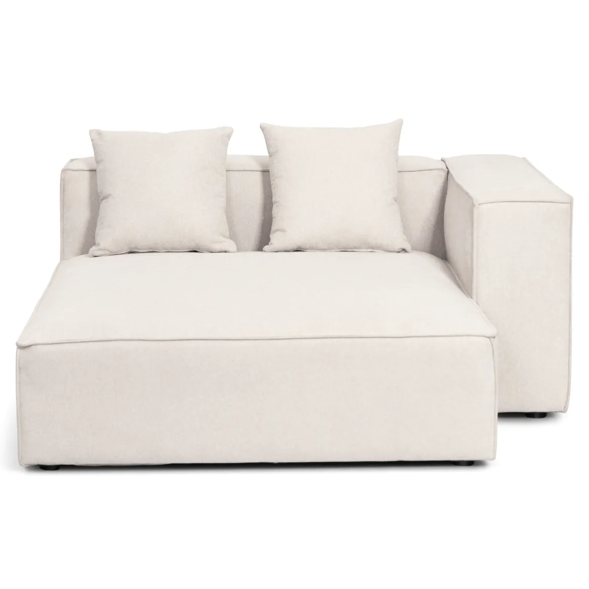 Hailey højre chaiselong modul i beige L: 147 X D: 148 X H: 65 cm