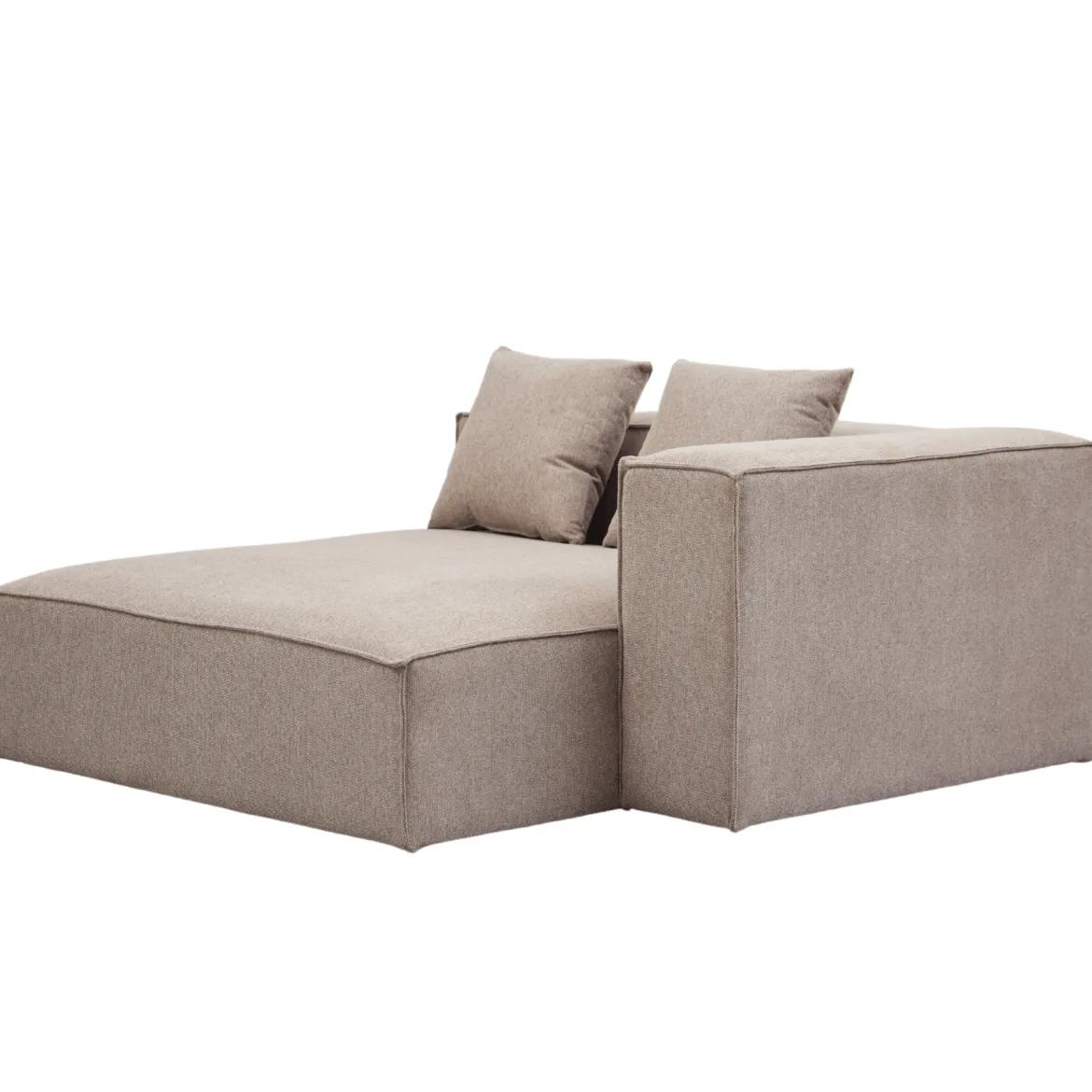 Hailey højre chaiselong modul i sand L: 147 X D: 148 X H: 65 cm
