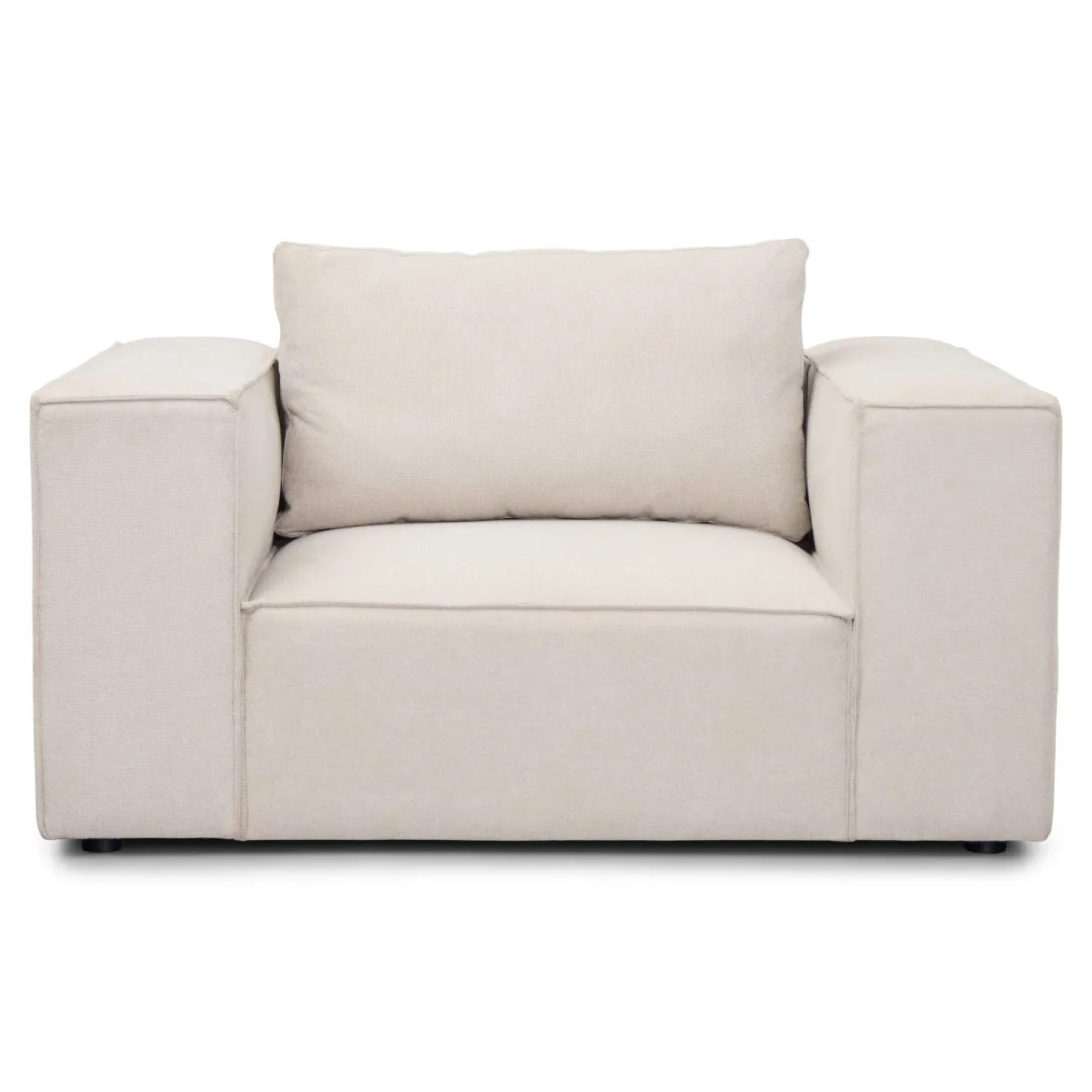 Hailey lænestol i beige L: 136 X D: 100 X H: 64 Cm
