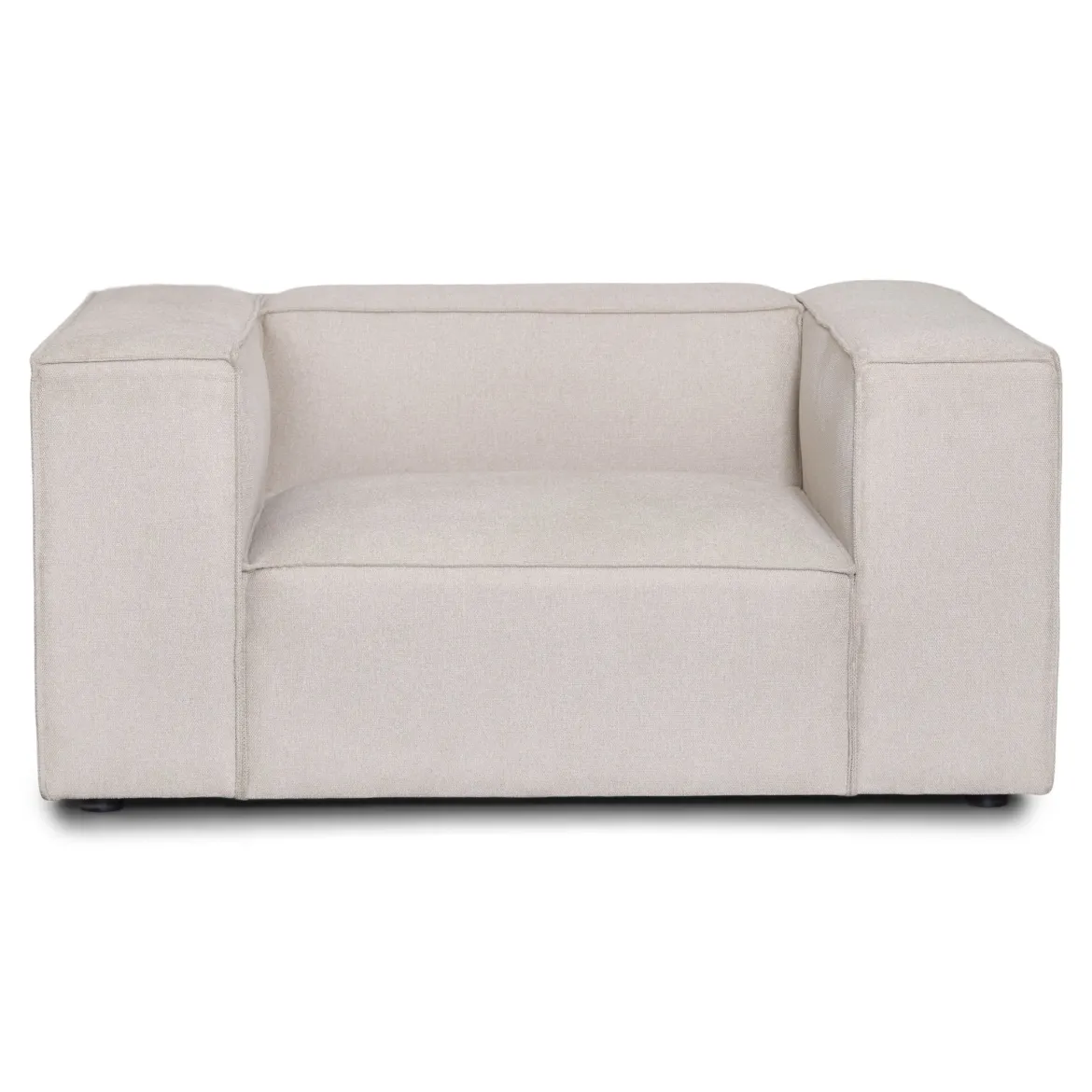 Hailey lænestol i beige L: 136 X D: 100 X H: 64 Cm