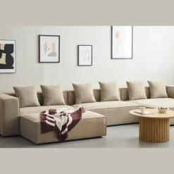 Hailey puf i sand 121 x 74 cm