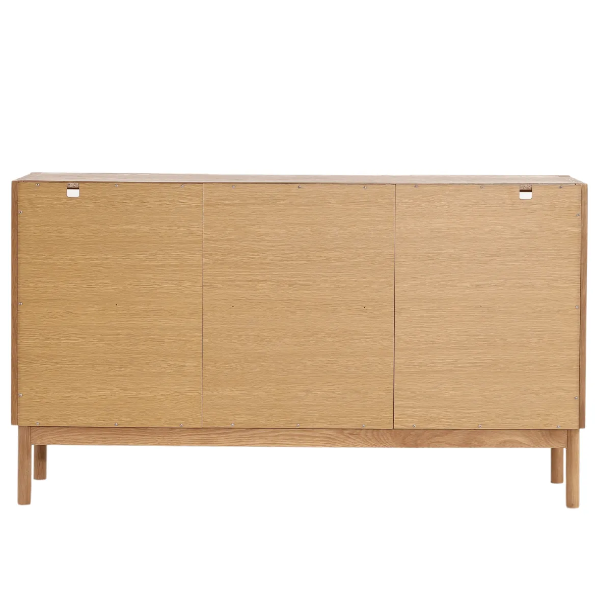 Havana egetræ glas skænk/vitrineskab med 3 låger - 80x40x140 cm