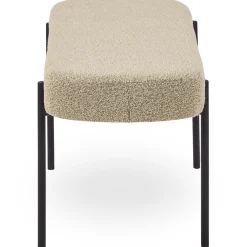 Helena bænk i beige boucle 100x36x43 cm