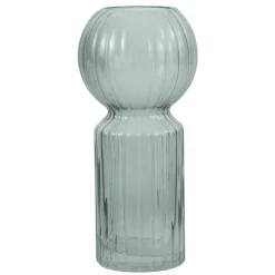 Hera glas vase grå 23 cm