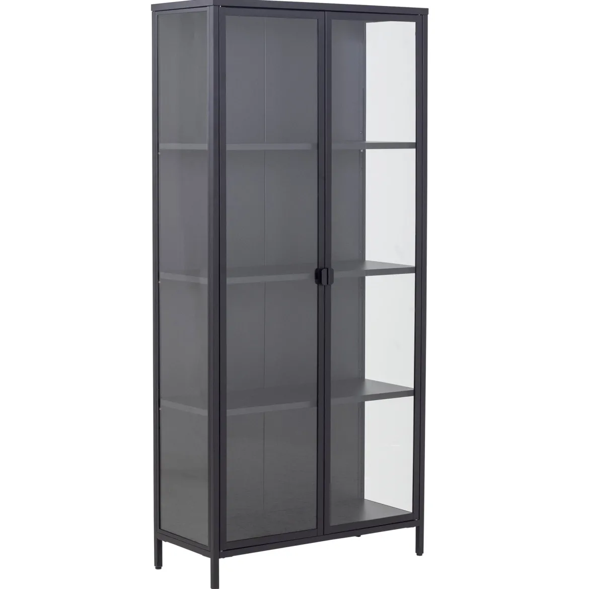 Herman Vitrineskab - Sort metal/glas - 80x40x180 cm